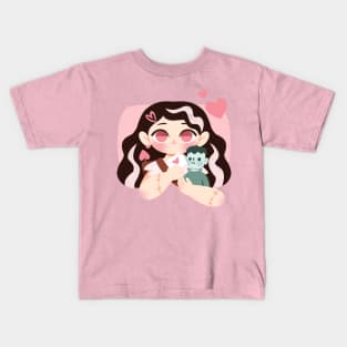 Frankenstein Cupid Kids T-Shirt